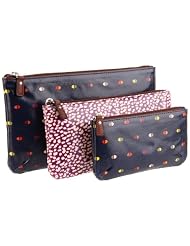 Fossil Key Per Triple Pouch Blue DOT by Fossil