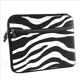 Black White Zebra 10" and 10.1" Inch Mini Laptop Notebook Soft Zipper Case Slim Fit, Fits ACER MSI eeepc Dell HP Sony Compaq Lenovo Asus Samsung Toshiba IBM Other Brands