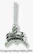 TATTOO INSPIRED BURNISHED SILVER "BAD LUCK" SACRED HEART NECKLACE