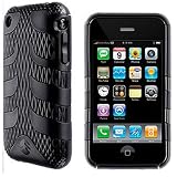 SwitchEasy Rebel Silicone Covered Crystal Case for iPhone 3G/3GS - Serpent Black