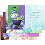 DaySpring Boxed Birthday Cards w Embossed Envelopes, Happy, 12 Count (37338)