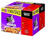 Whiskas Multipack 24x100g Herzhaftes Ragout mit Gem�se in Sauce, 1er Pack (1 x 2.4 kg)