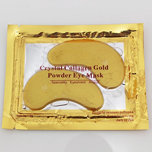 HailiCare Gold Eye Mask Power Crystal Gel Collagen Masks 10 Pairs