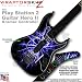 PS2 Guitar Hero II ( 2 ) Kramer Guitar Lightning Blue WraptorSkinz TM Faceplate Skin by TuneTattooz TM