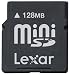Electronics : Lexar 128MB miniSD Card