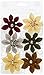 Prima 542511 Kalanchoe Felt Flower Embellishments, Mahogany