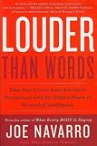 Produkt-Bild: (LOUDER THAN WORDS: TAKE YOUR CAREER FROM AVERAGE TO EXCEPTIONAL WITH THE HIDDEN POWER OF NONVERBAL INTELLIGENCE ) By Navarro, Joe (Author) Paperback Published on (03, 2011)