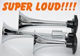 Super Loud Triple Trumpet Train Air Horn 135db-NEW