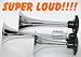 Super Loud Triple Trumpet Train Air Horn 135db-NEW Image
