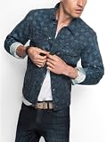 51gkZLtTaKL. SL160  GUESS Geo Print Denim Jacket