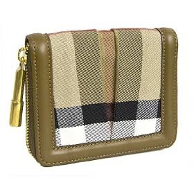 Burberry Ziggy Check Canvas Small Zip Wallet 3207090