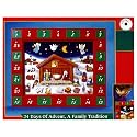 Kurt Adler Talking Light-Activated Wooden Nativity Advent Calendar