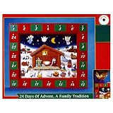 Kurt Adler Talking Light-Activated Wooden Nativity Advent Calendar