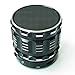 Kcrtek Portable Bluetooth Wireless Metal Mini Speaker with 1 Year Warranty, Built in Hands Free Microphone and Rechargable Battery Support Tf Function Works for Iphone, Ipad Mini, Ipad 4/3/2, Itouch, Blackberry, Nexus, Samsung and Other Smart Phones and Mp3 Players Black Color