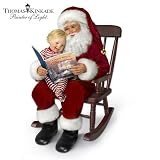 Thomas Kinkade The Night Before Christmas Story-Telling Santa Doll Set With Rocking Chair by Ashton Drake