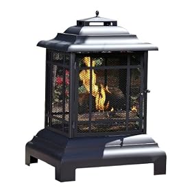 Rectangle Pagoda Patio Fireplace