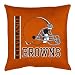 Cleveland Browns SET OF 2 LR DECORATIVE BED/SOFA TOSS PILLOWS