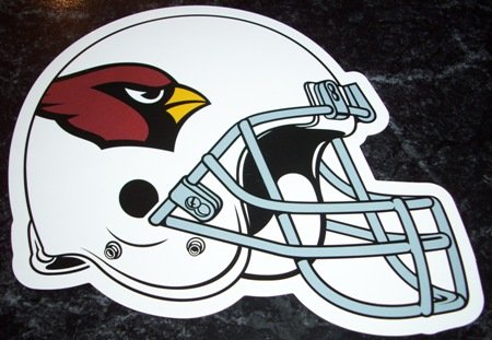 Arizona Cardinals Helmet Logo NFL Car Magnet