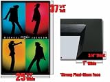 51gkywVkqGL. SL160  Framed Michael Jackson Poster Silhouette 4 Shot Fr32290