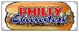 PHILLY CHEESE STEAK BANNER SIGN cheesesteak signs