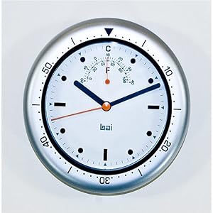 6.75 Aquamaster Waterproof Dual Purpose Desktop Wall Clock with Thermometer - Good for...