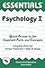 Psychology I Essentials (Volume 1) (Essentials Study Guides)