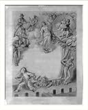 51glDK81zuL. SL160  Historic Print (M): [Theatre playbill showing humorous, dramatic and romantic vignettes around blank center]