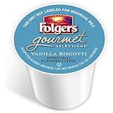 Folgers Gourmet Selections Single Cup for Keurig Brewers, Vanilla Biscotti, 24 Count