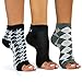 Freetoes Toeless Socks- 3 Pairs.1-Black, 1-Argyle, 1 Houndstooth