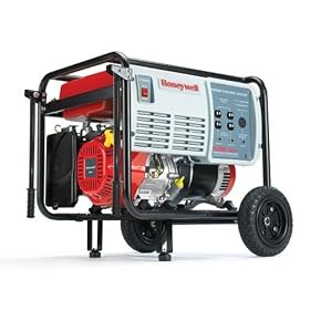 Honeywell HW6200 7750 Watt 13 HP 389cc OHV Portable Gas Powered Home Generator (Non-CARB Compliant) by Honeywell