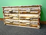 Midwest Log Furniture - Rustic Log Dresser - 6 Drawer