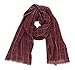 Windowpane Print Scarf Wrap- Maroon