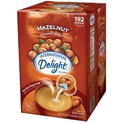 International Delight Hazelnut Liquid Creamer, 192-Count Single-Serve Packages