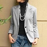 劇的美人テーラードジャケット♪ 本格仕立てでシワになりにくい厚手ポンチ生地使用！