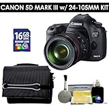 Canon 5D Mark III With 24-105mm Lens (Black) Value Kit