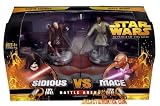 Star Wars Ep3 Darth Sidious vs Mace Windu Battle Arena Playset Revenge of the Sith