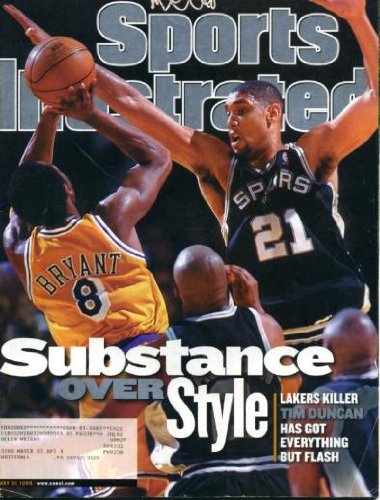Sports Illustrated May 31 1999 Tim Duncan/San Antonio Spurs on Cover, Indiana Pacers Unbeaten in Preseason, Greg Maddux/Atlanta Braves, Luis Gonzalez/Arizona Diamondbacks, Venus & Serena Williams, NHL Playoffs
