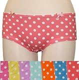Women's Cotton Overall Polka Dots Panties 12-Pack