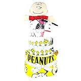 おむつケーキ スヌーピー チャーリー・ブラウン 3段 出産祝い ベビーギフト タオル ハンドパペット snoopy9