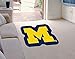 FANMATS NCAA University of Michigan Wolverines Nylon Face Mascot Rug
