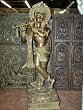 80" KRISHNA GOVINDA PLAYING FLUTE INDIA ART HINDU GOD