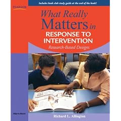 What Really Matters in Response to Intervention: Research-based Designs