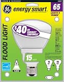 GE 20708 Energy Smart 15-Watt Indoor Floodlight R30 CFL, 65-Watt