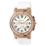 Freelook Unisex HA1177CHRG-9 White Dial Silicon Band rose gold