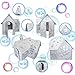 PicassoTiles Kids Toy Building Block Ferris Wheel Set LED Light Children Construction Kit Magnet Tiles Magnetic STEM Interlocking Playboard Educational Learning Stacking Blocks Brain Development PT62