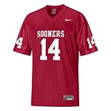 Oklahoma Sooners #14 Sam Bradford* Embroidered Sewn On NCAA College Football Jersey by Nike (Mar