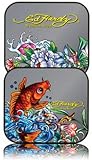 Ed Hardy Koi Windshield Sunshade - Standard Size