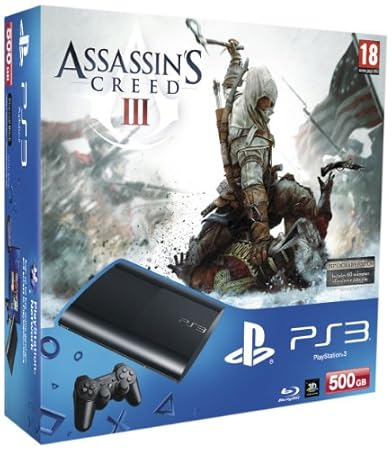 Sony PlayStation 3 500GB Super Slim Console with Assassin's Creed 3