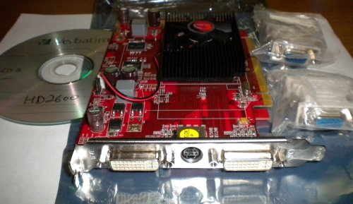 Power Color ATI Radeon HD2600 Pro 512MB Windows 7 Dual DVI PCI Express Video Graphics Card