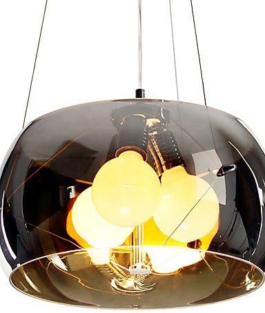 ZQ Individuality unique style Italian Style Modern Quaint 3 Light Pendant With Black Transparent Shade , 110-120v